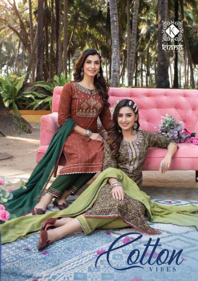 Cotton Vibes By Kiana Designer Stylish Readymade Suit Collection